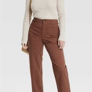 Universal Thread Women's High-rise Barrel Leg Cropped Relaxed Pants